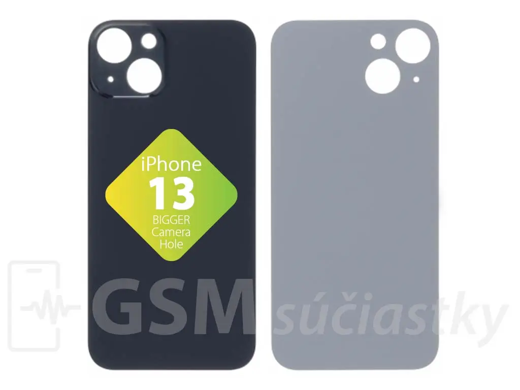Apple iPhone 13 Zadní sklo housingu Midnight
