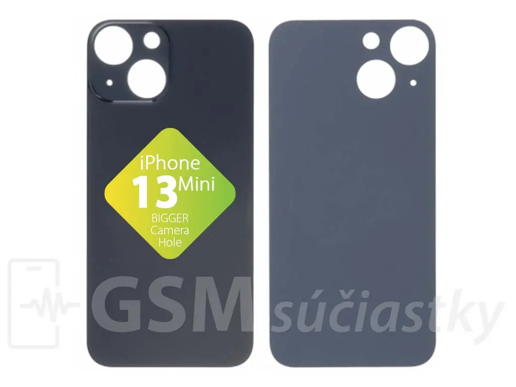 Apple iPhone 13 Mini Zadní sklo housingu Midnight