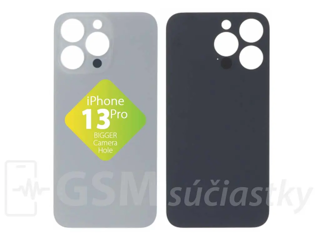 Apple iPhone 13 Pro Zadní sklo krytu stříbrné