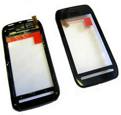 Nokia 603 Dotykové sklo černé a Rám