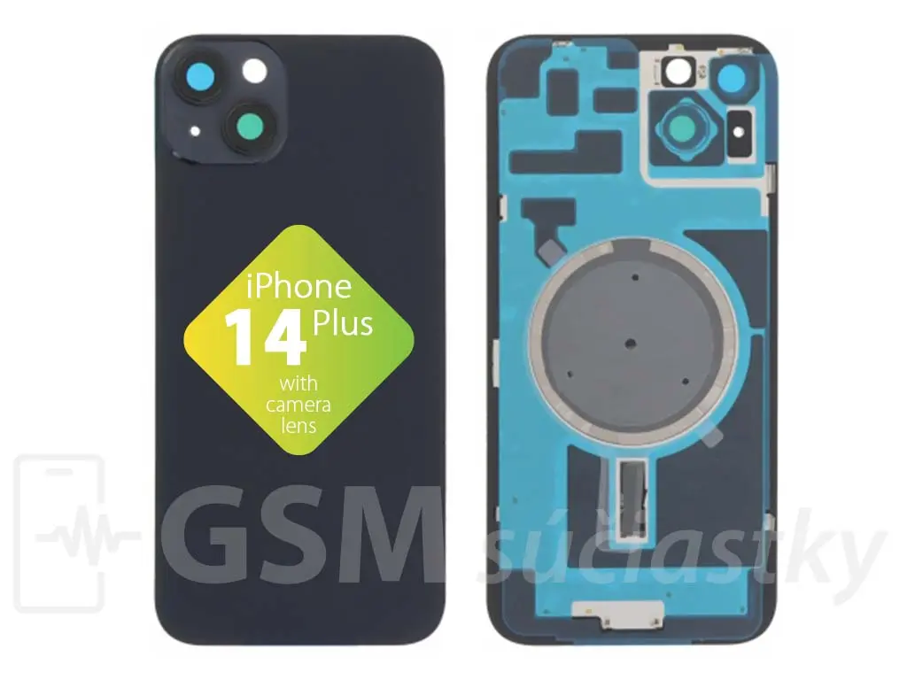 Apple iPhone 14 Plus Zadní sklo housingu Midnight