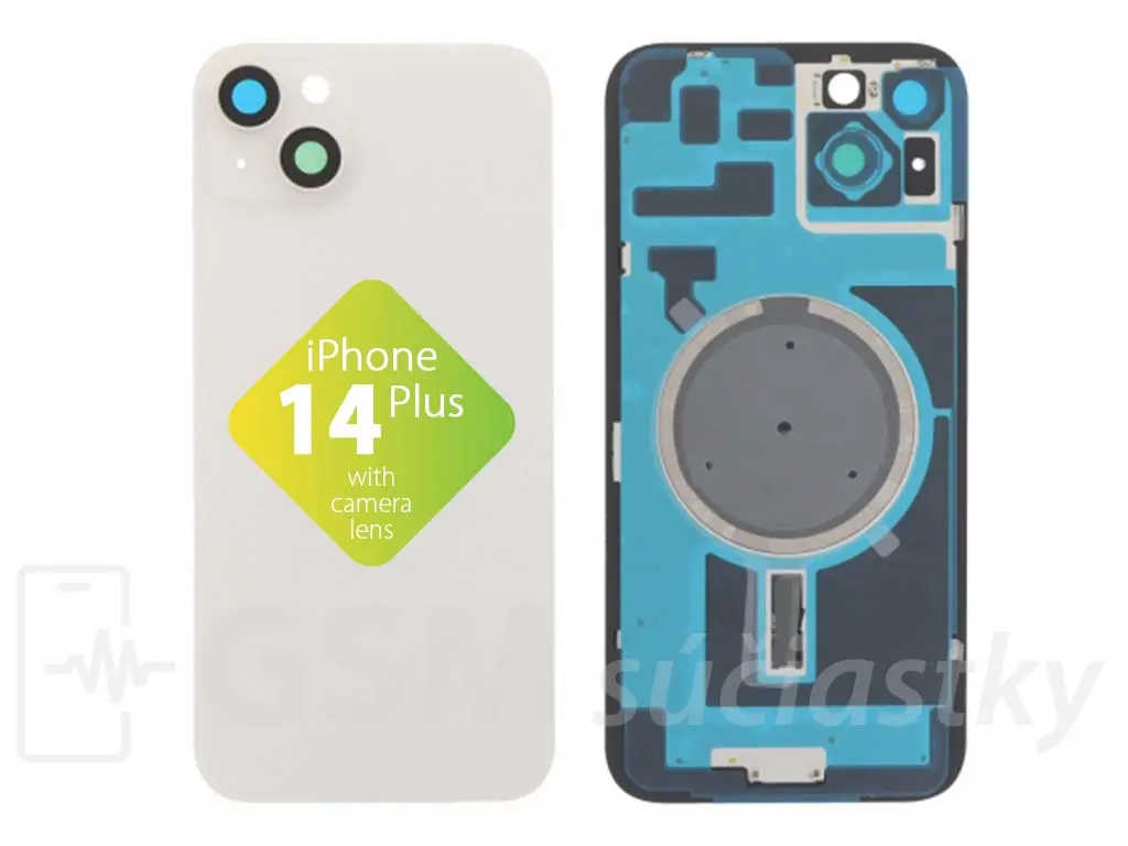 Apple iPhone 14 Plus Zadní sklo housingu Starlight