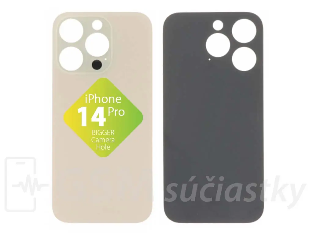 Apple iPhone 14 Pro Zadní sklo housingu Zlaté