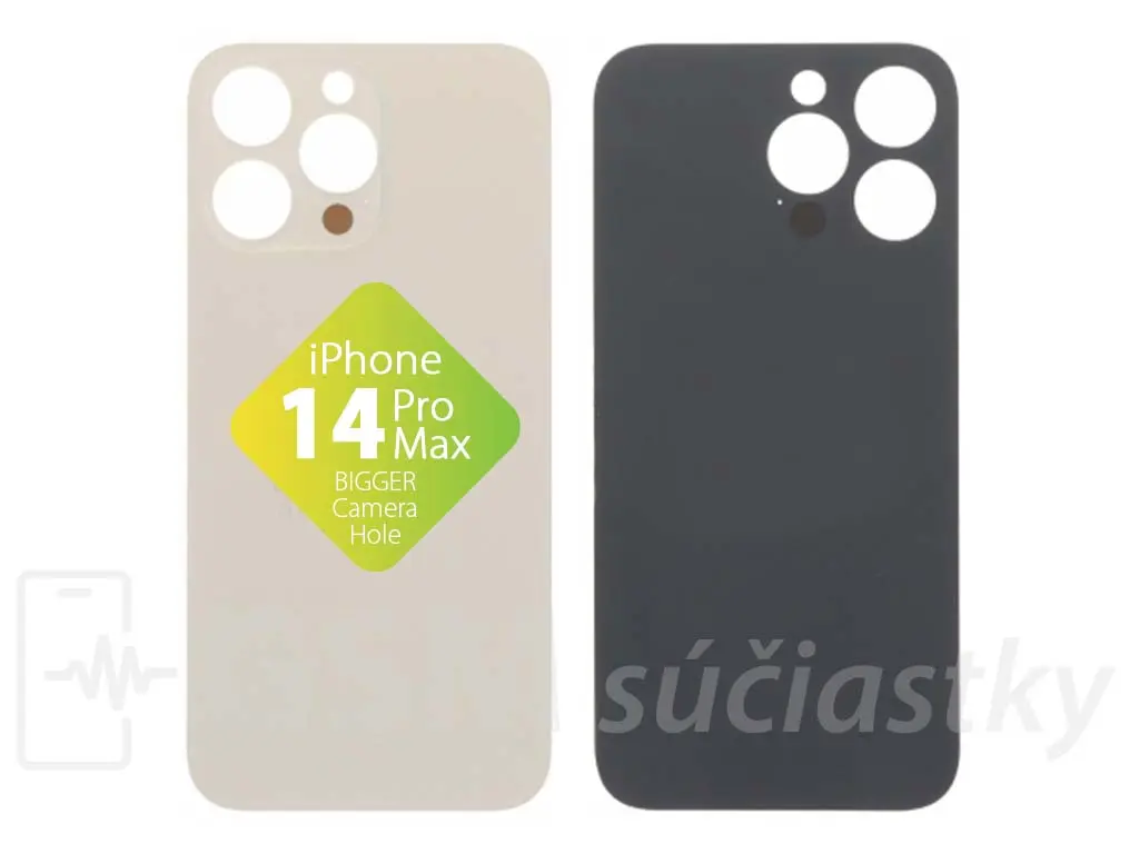 Apple iPhone 14 Pro Max Zadní sklo housingu Zlaté