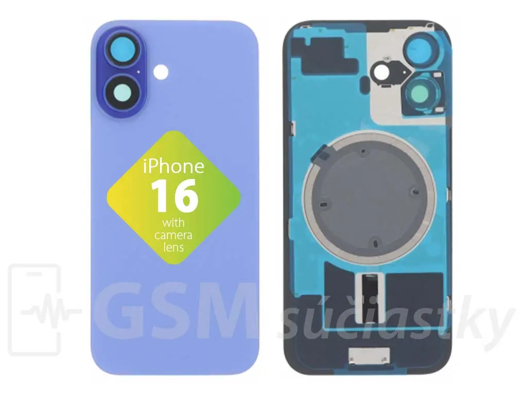 Apple iPhone 16 Zadní sklo krytu Ultramarine
