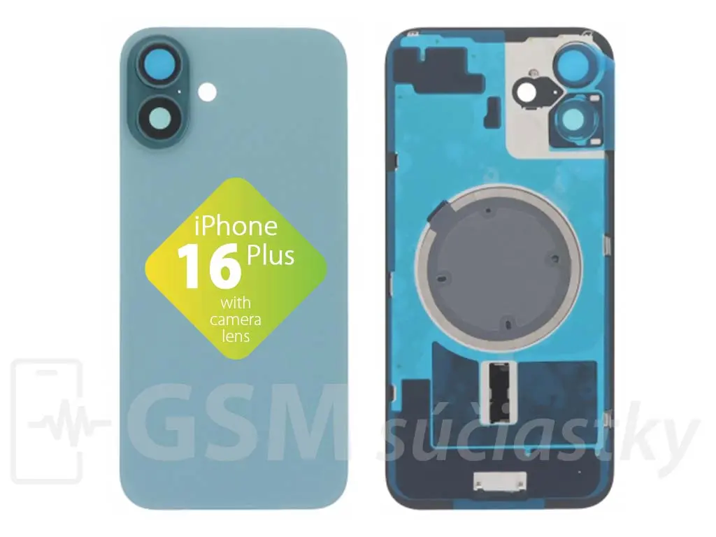 Apple iPhone 16 Plus Zadní sklo krytu Teal