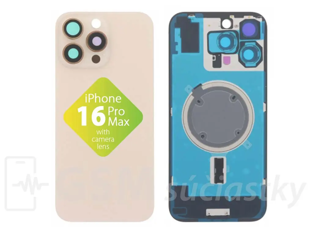 Apple iPhone 16 Pro Max Zadní sklo krytu Desert Titanium