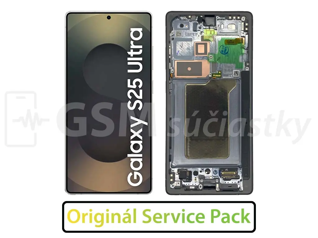 Samsung S938B Galaxy S25 Ultra - LCD displej + dotykové sklo a rám originál