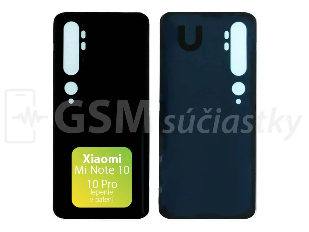 Xiaomi Mi Note 10, 10 Pro Kryt baterie Black