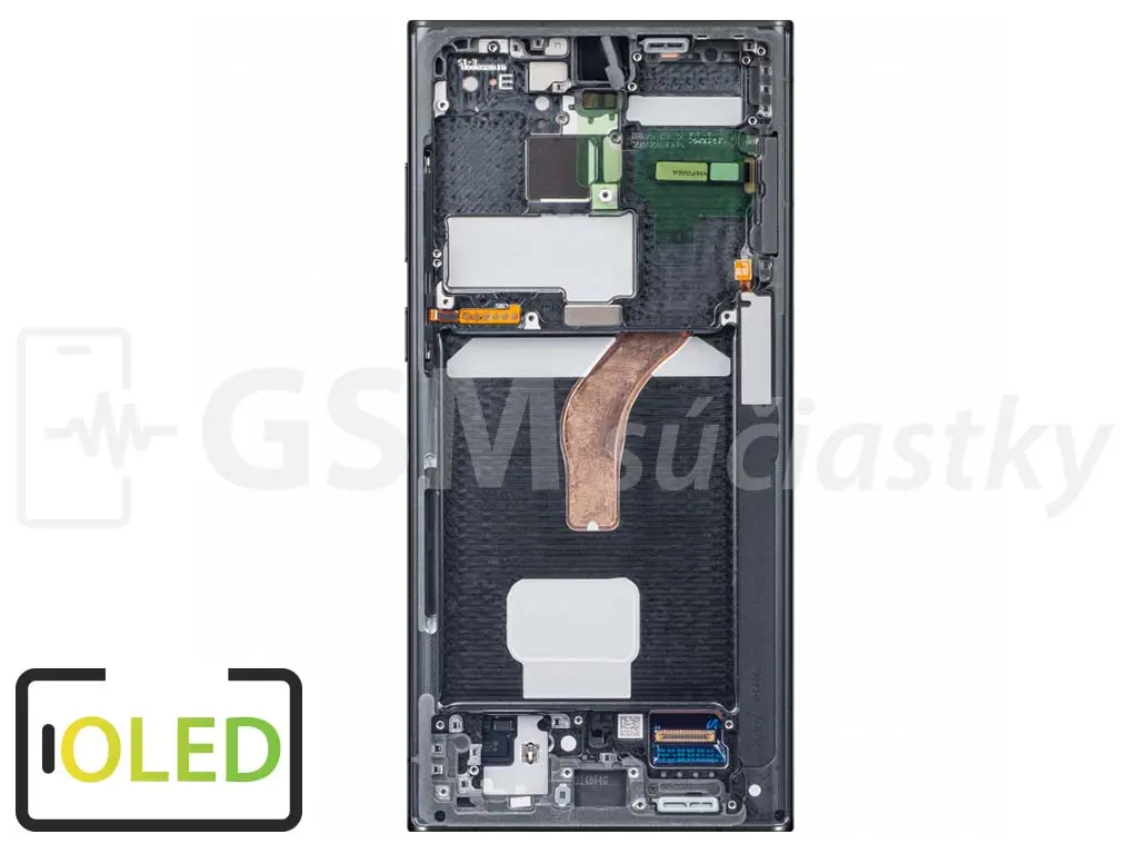 Samsung S908 Galaxy S22 Ultra LCD displej + dotykové sklo a rám (OLED)