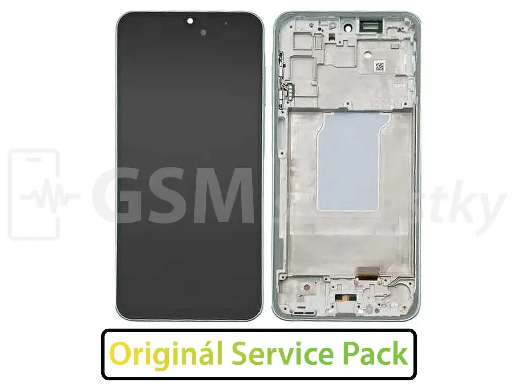 Samsung A266 Galaxy A256 5G LCD displej + dotykové sklo a rám Originál bílý