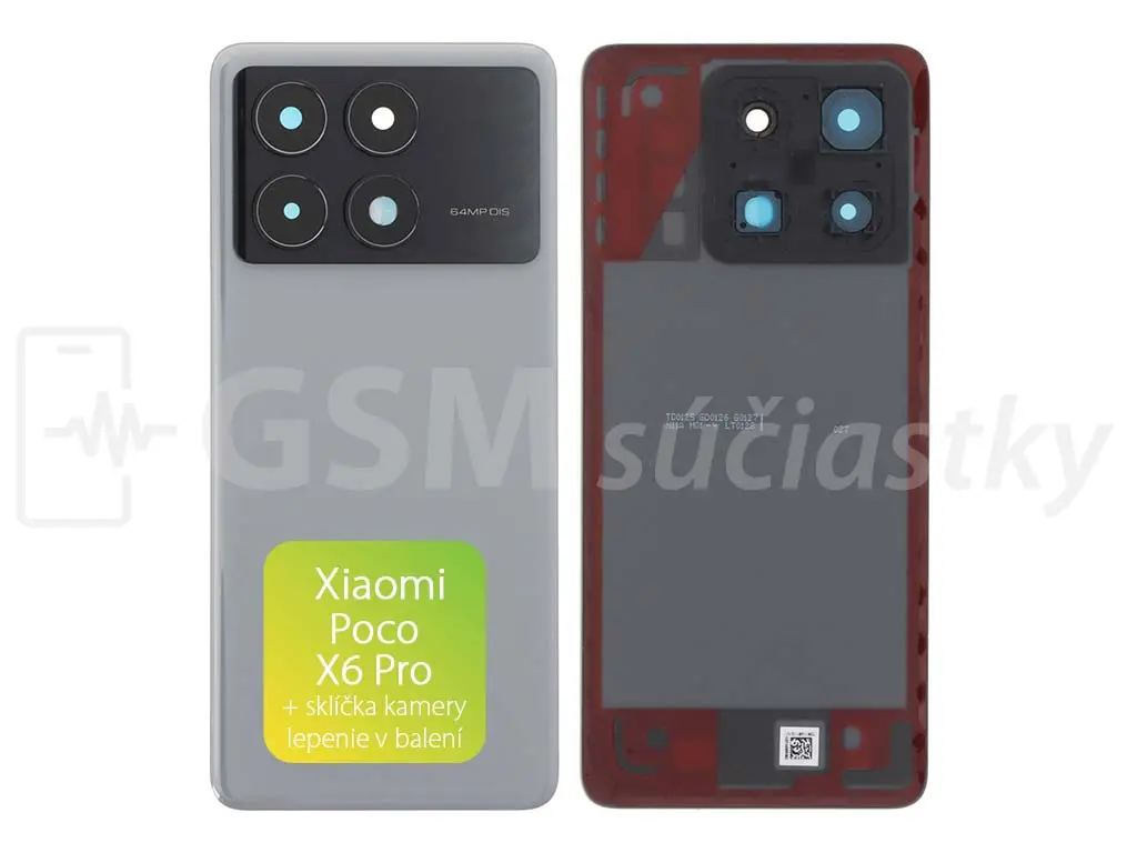 Xiaomi Poco X6 Pro Kryt baterie Gray