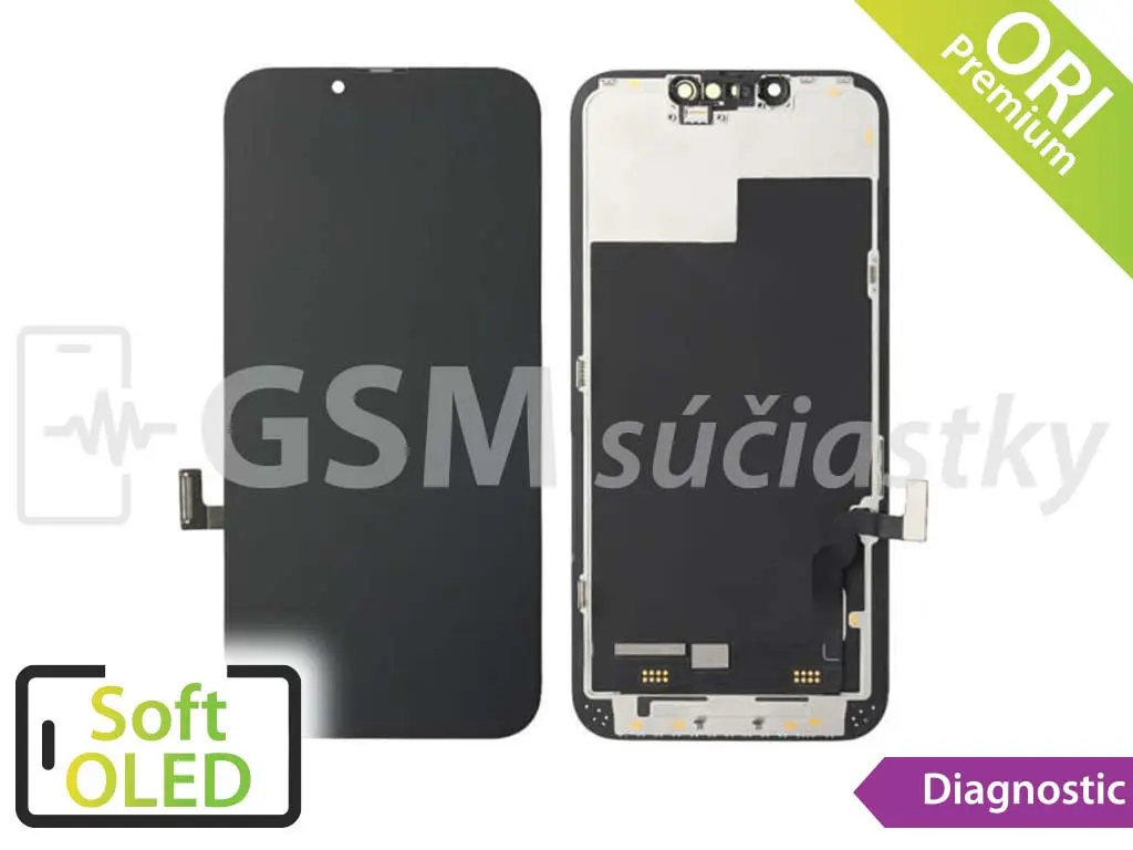 iPhone 13 LCD displej + dotykové sklo zobrazující se jako Originál