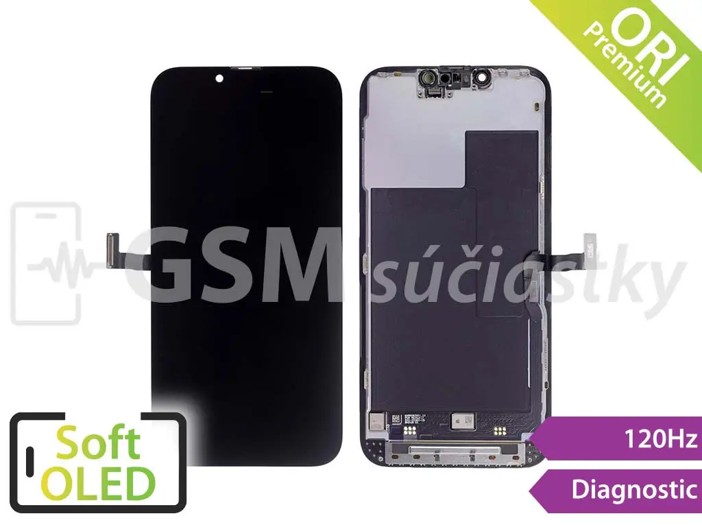 iPhone 13 Pro LCD displej + dotykové sklo zobrazující se jako Originál