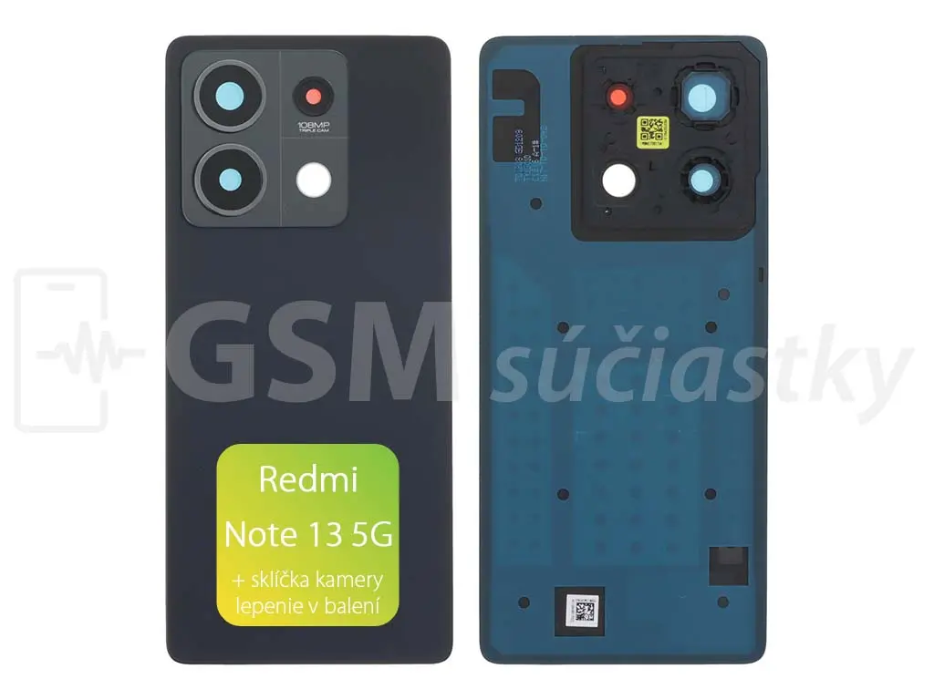 Xiaomi Redmi Note 13 5G kryt baterie Graphite Black