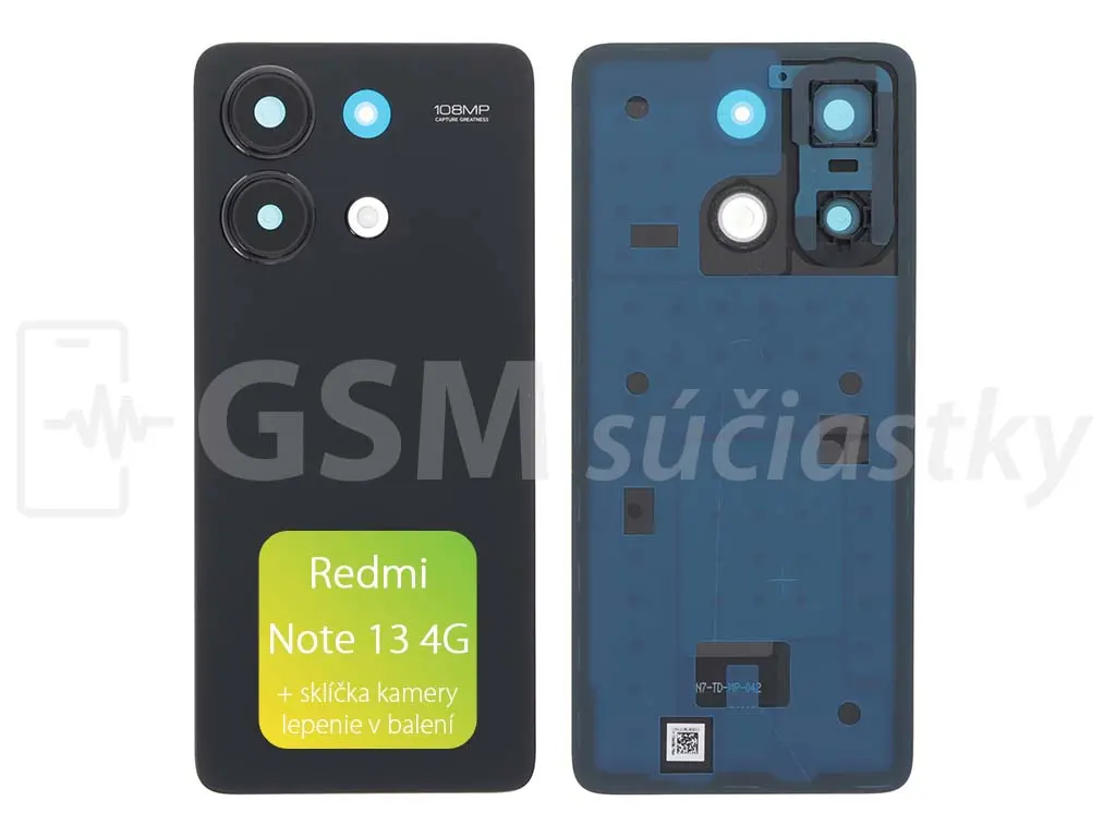 Xiaomi Redmi Note 13 4G Kryt baterie Midnight Black