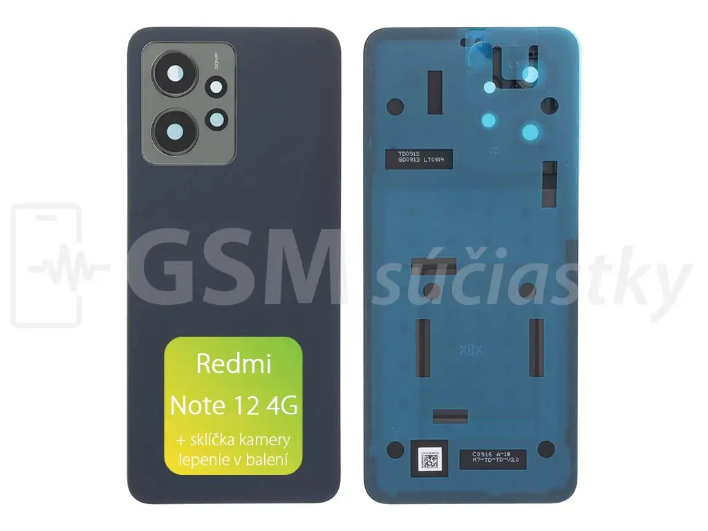 Xiaomi Redmi Note 12 kryt baterie Onyx Gray