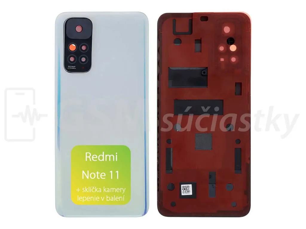 Xiaomi Redmi Note 11 kryt baterie bílý