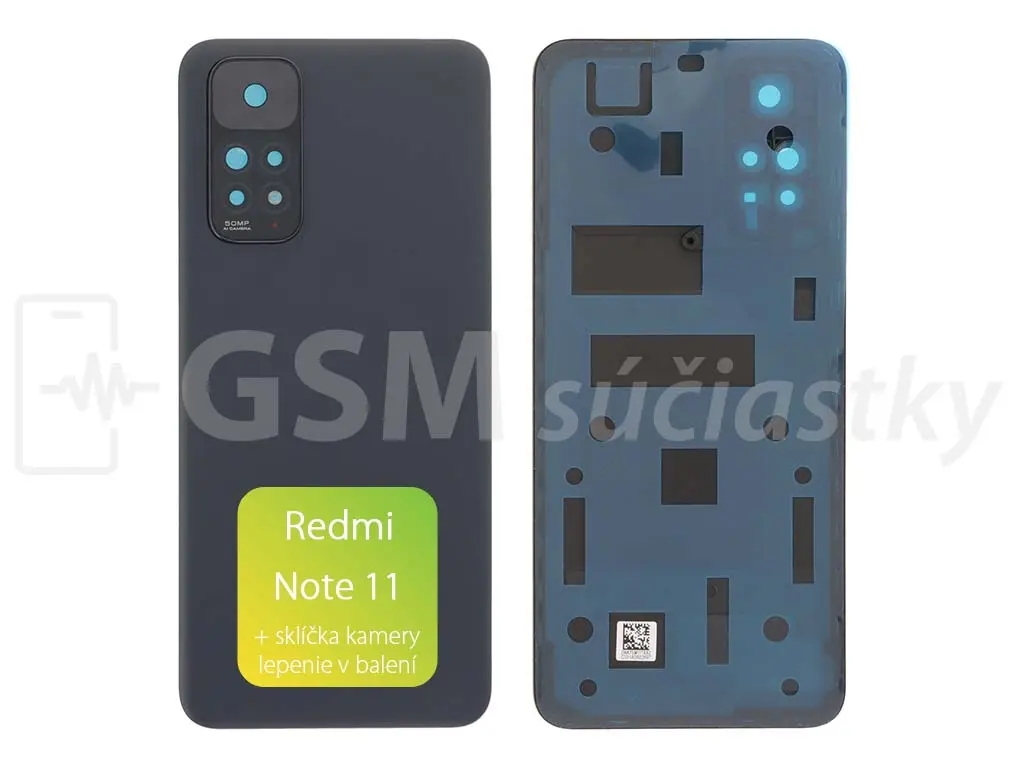 Xiaomi Redmi Note 11 Kryt baterie černý