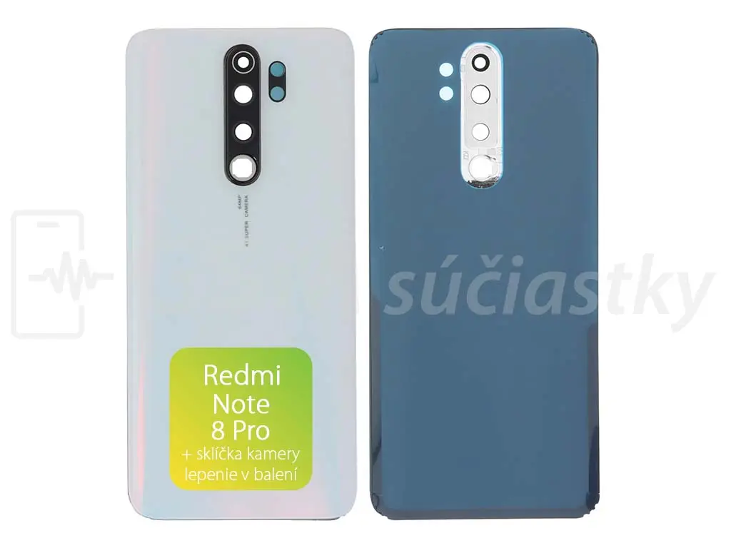 Xiaomi Redmi Note 8 Pro kryt baterie stříbrný