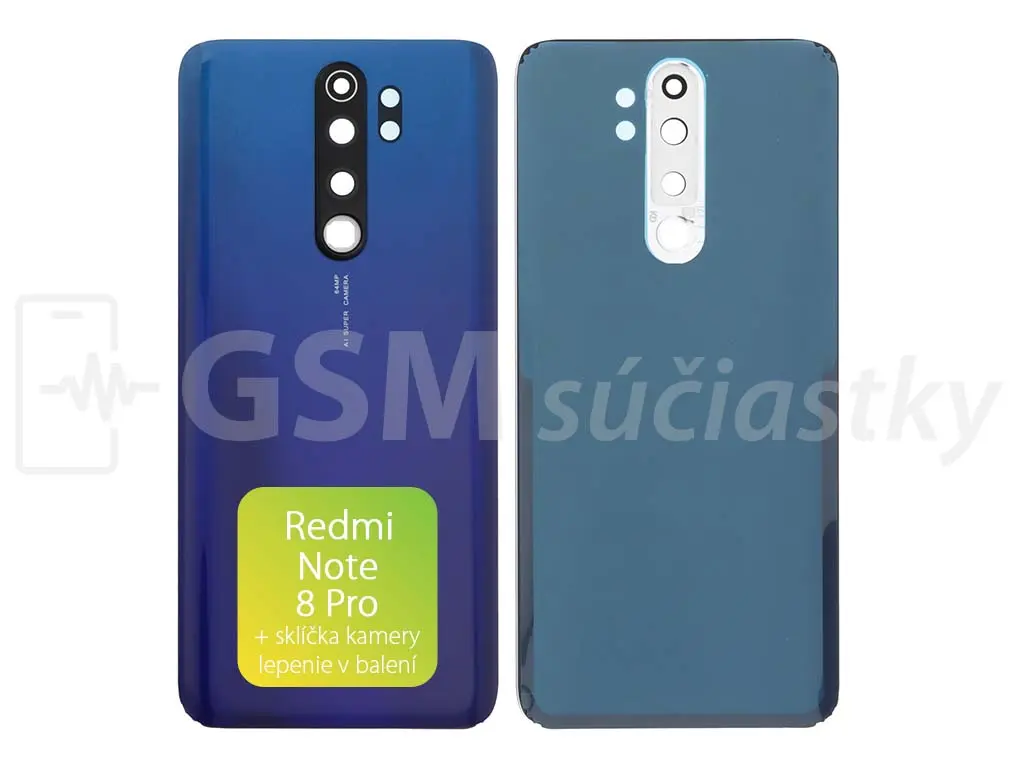 Xiaomi Redmi Note 8 Pro kryt baterie modrý