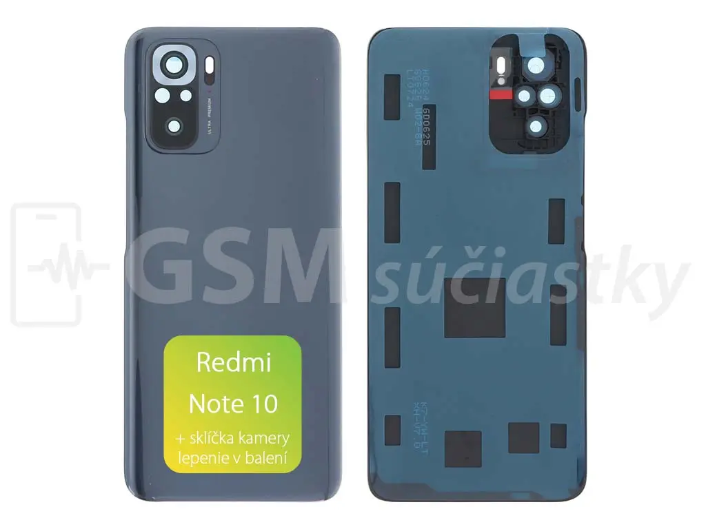 Xiaomi Redmi Note 10 4G kryt baterie černý