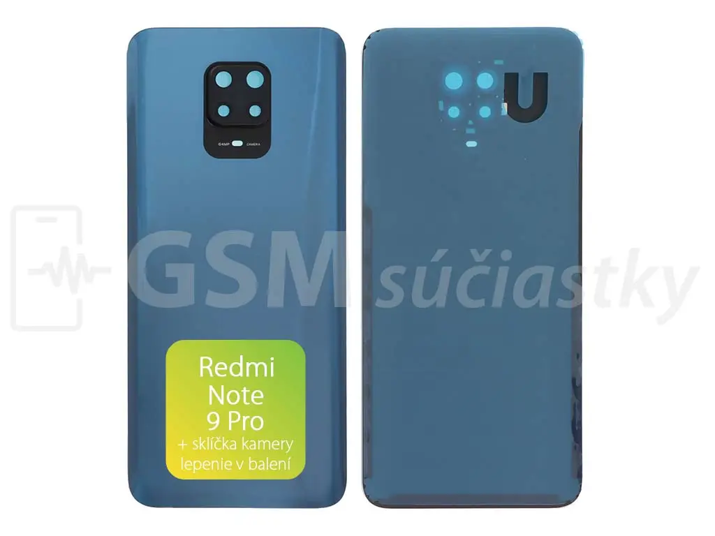 Xiaomi Redmi Note 9 Pro kryt baterie Gray
