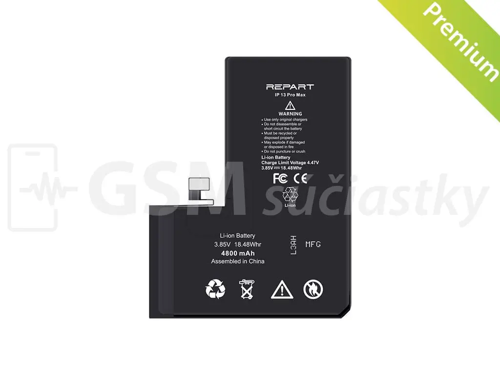 Baterie s vyšší kapacitou pro iPhone 13 Pro Max 4800 mAh