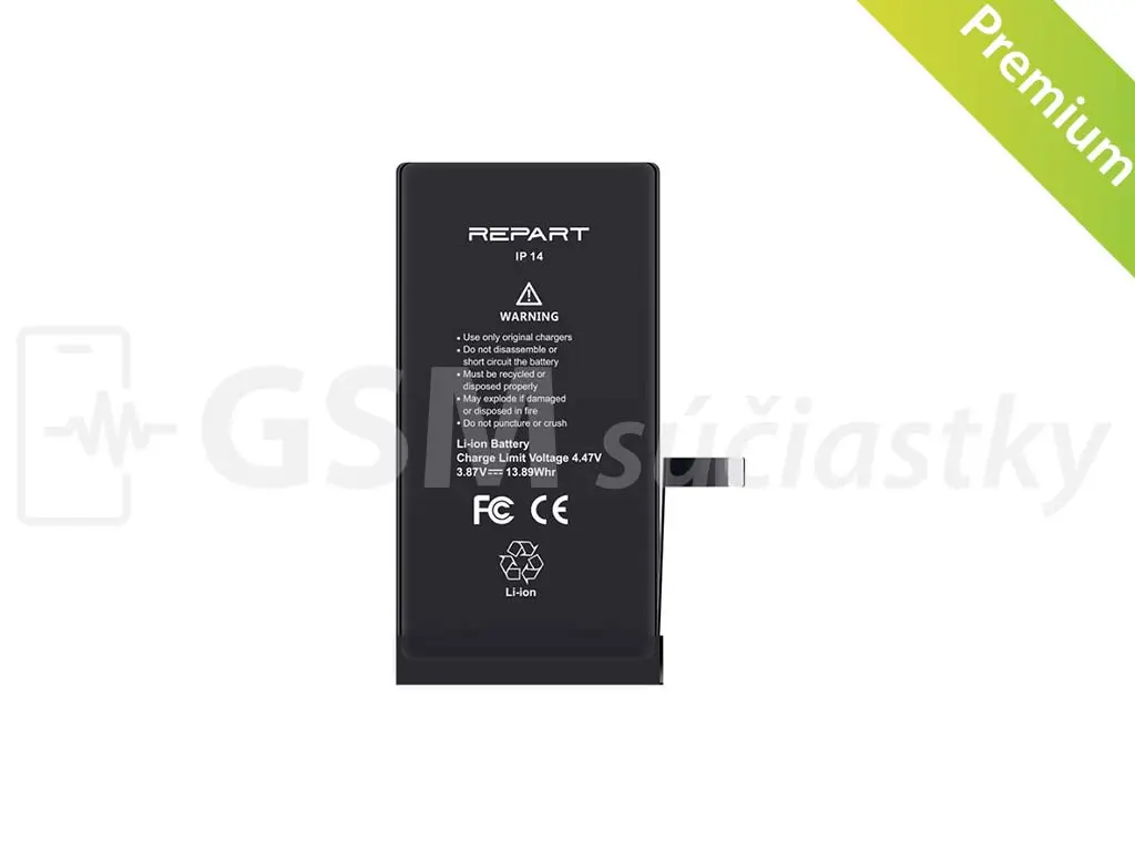 Baterie s vyšší kapacitou pro iPhone 14 3590 mAh