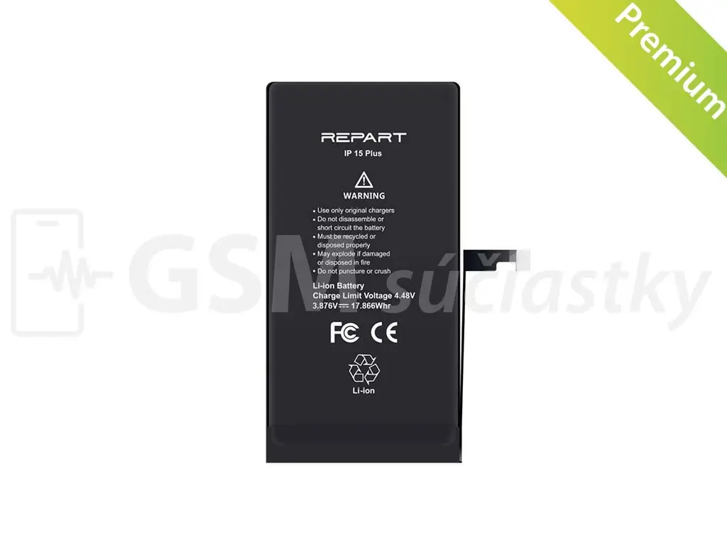 Baterie s vyšší kapacitou pro iPhone 15 Plus 4620 mAh