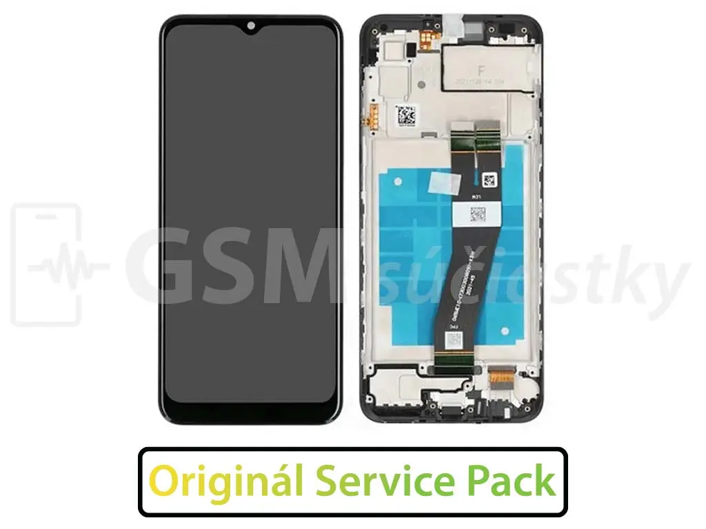 Samsung A035G Galaxy A03 LCD displej + Dotykové sklo a Rám Originál