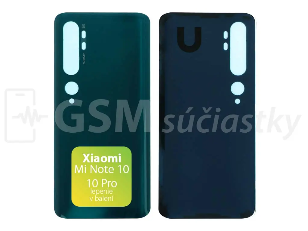 Xiaomi Mi Note 10, 10 Pro Kryt baterie zelený