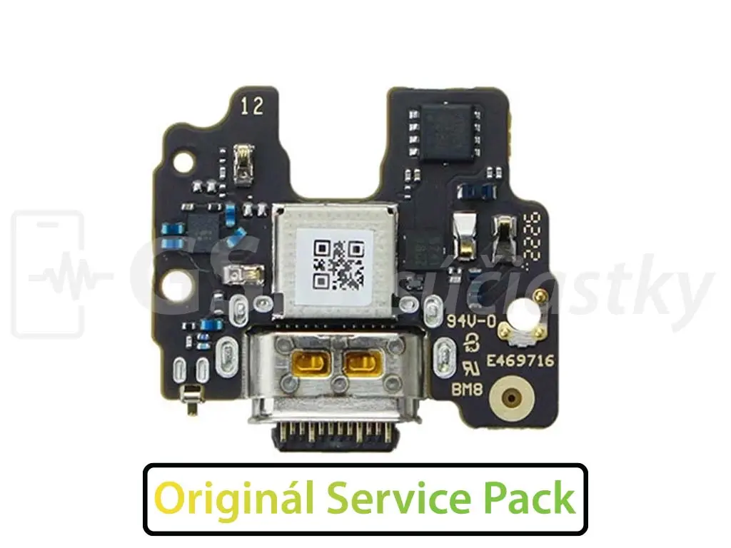 Deska nabíjení Motorola Edge 30 Fusion nabíjecí konektor, mikrofon Originál Service Pack