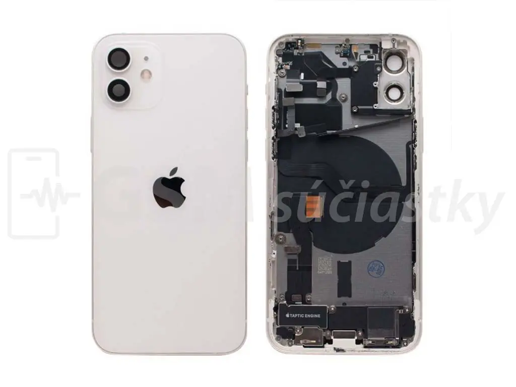 iPhone 12 mini Zadní housing s malými díly bílý