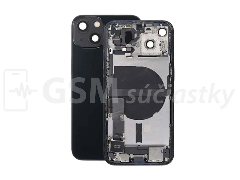 iPhone 13 Zadní housing s malými díly Černý