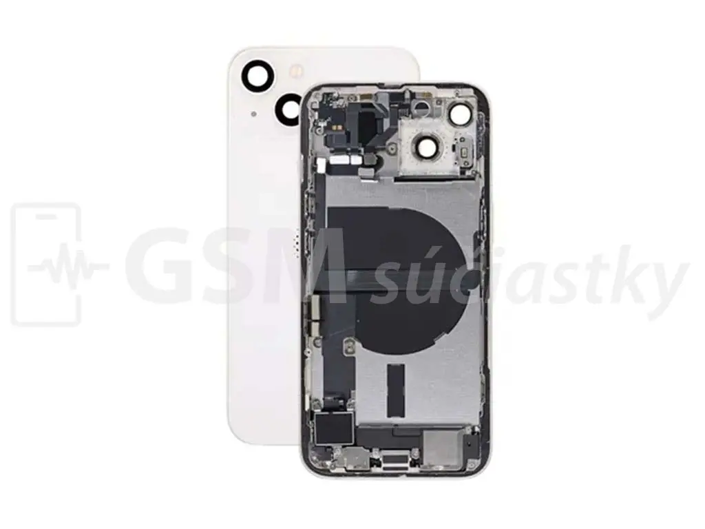 iPhone 13 Zadní housing s malými díly Bílý