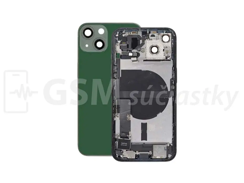 iPhone 13 Zadní housing s malými díly Zelený