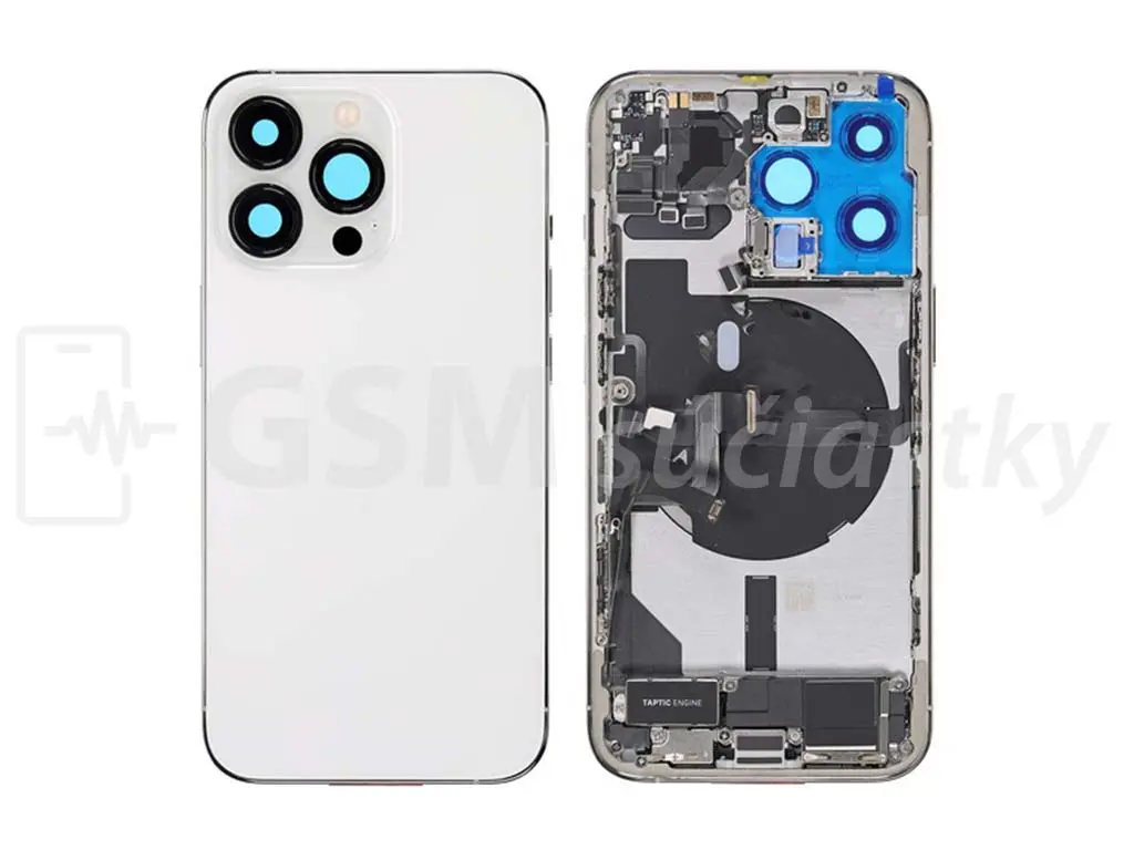 iPhone 13 Pro Zadní housing s malými díly Bílý