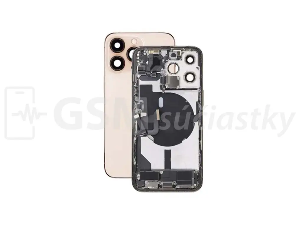 iPhone 13 Pro Zadní Housing s malými díly Zlatý