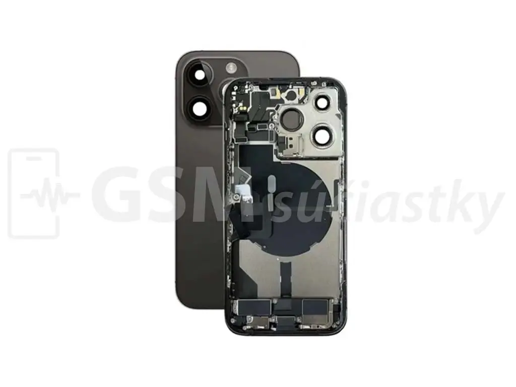 iPhone 14 Pro Zadní housing s malými díly černý