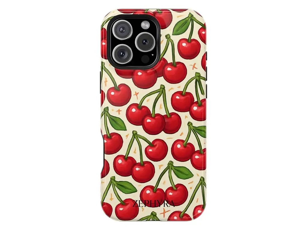 Pouzdro Cherry Charge iPhone 16 Pro Max 1