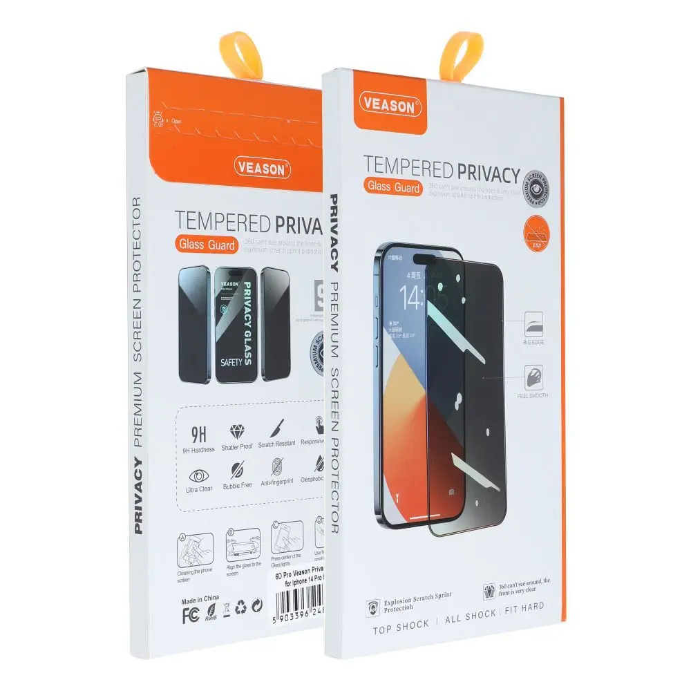 Ochranné sklo Privacy Glass 6D na iPhone 17 – pro ochranu vašeho soukromí