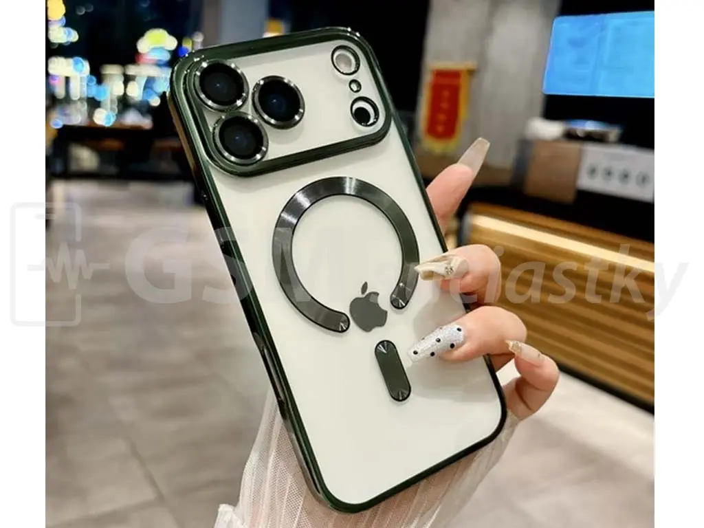 MagSafe obal na iPhone 17 Pro Max, Zelený – dokonalá ochrana a bezproblémové nabíjení