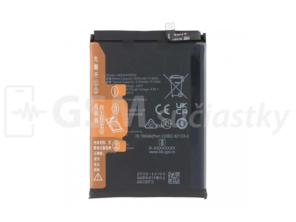 Baterie Honor Magic 5Lite HB506492EFW