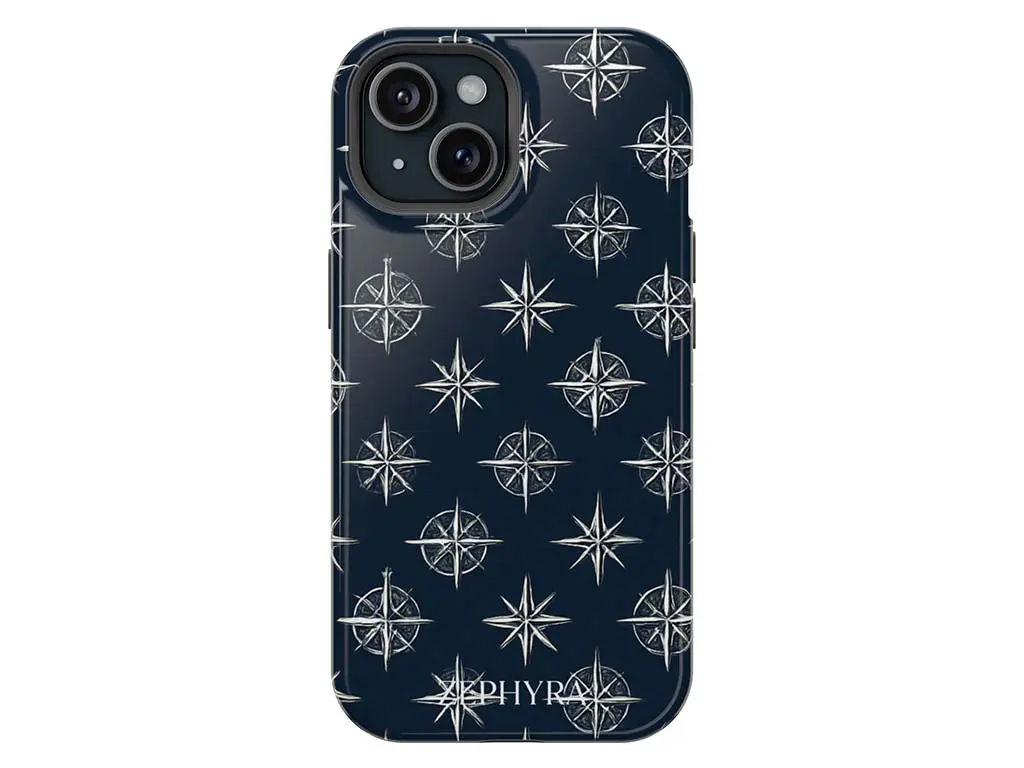 Navy Compass - iPhone 14 Plus Kryt