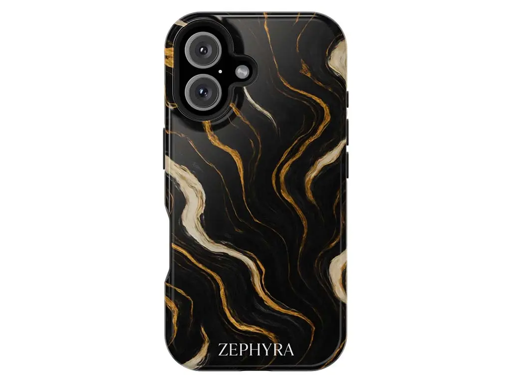Noir Luxe Marble - iPhone 17 Kryt