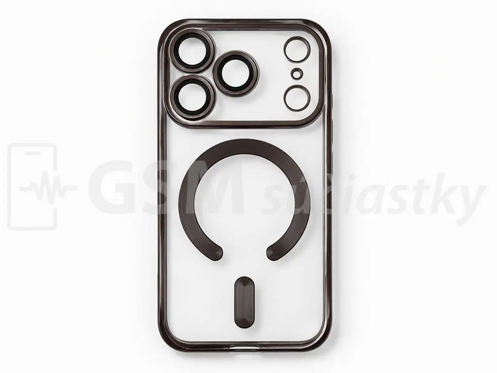 Pouzdro MagSafe pro Apple iPhone 17 Pro, 18 Pro, černé průhledné