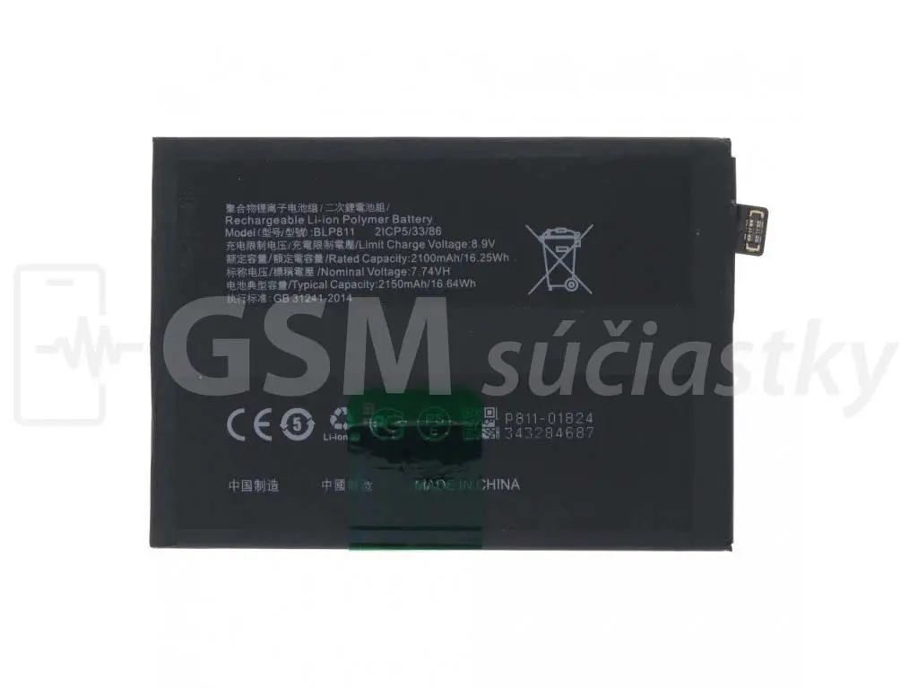 Baterie Oppo Reno5 5G, Find X3 Lite BLP811