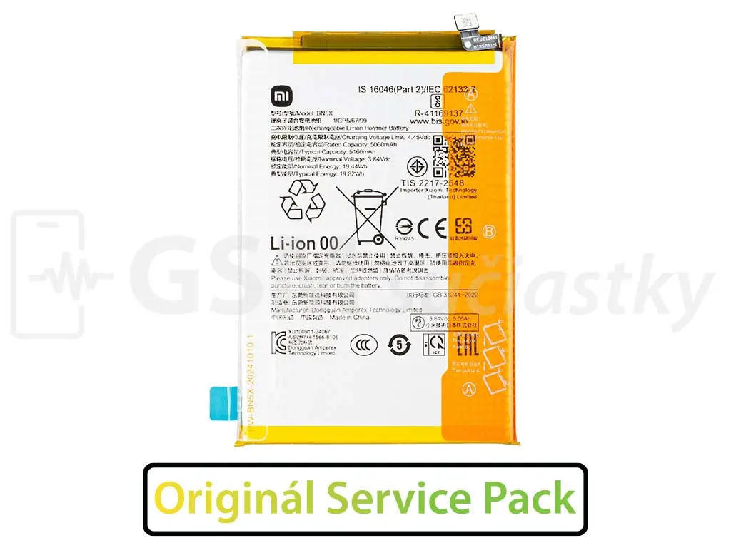 Originální baterie BN5X pro Xiaomi Redmi 14C, POCO C75