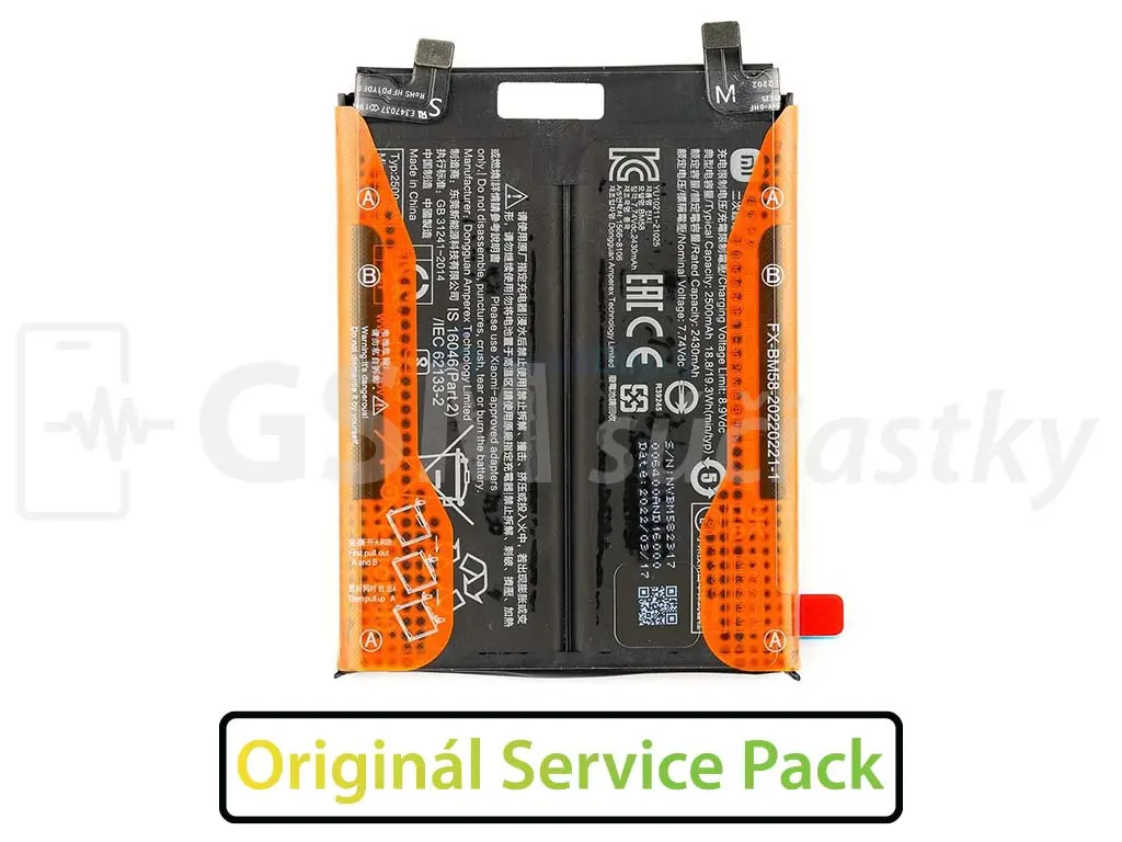 Originální baterie BM58 pro Xiaomi 11T Pro